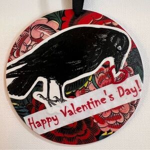 Valentine's Day Crow Card